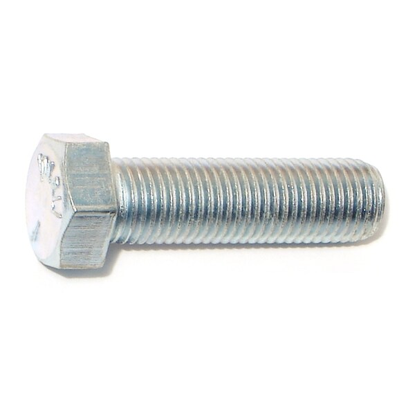 Midwest Fastener Grade 5, 7/16"-20 Hex Head Cap Screw, Zinc Plated Steel, 1-1/2 in L, 50 PK 00521 - main